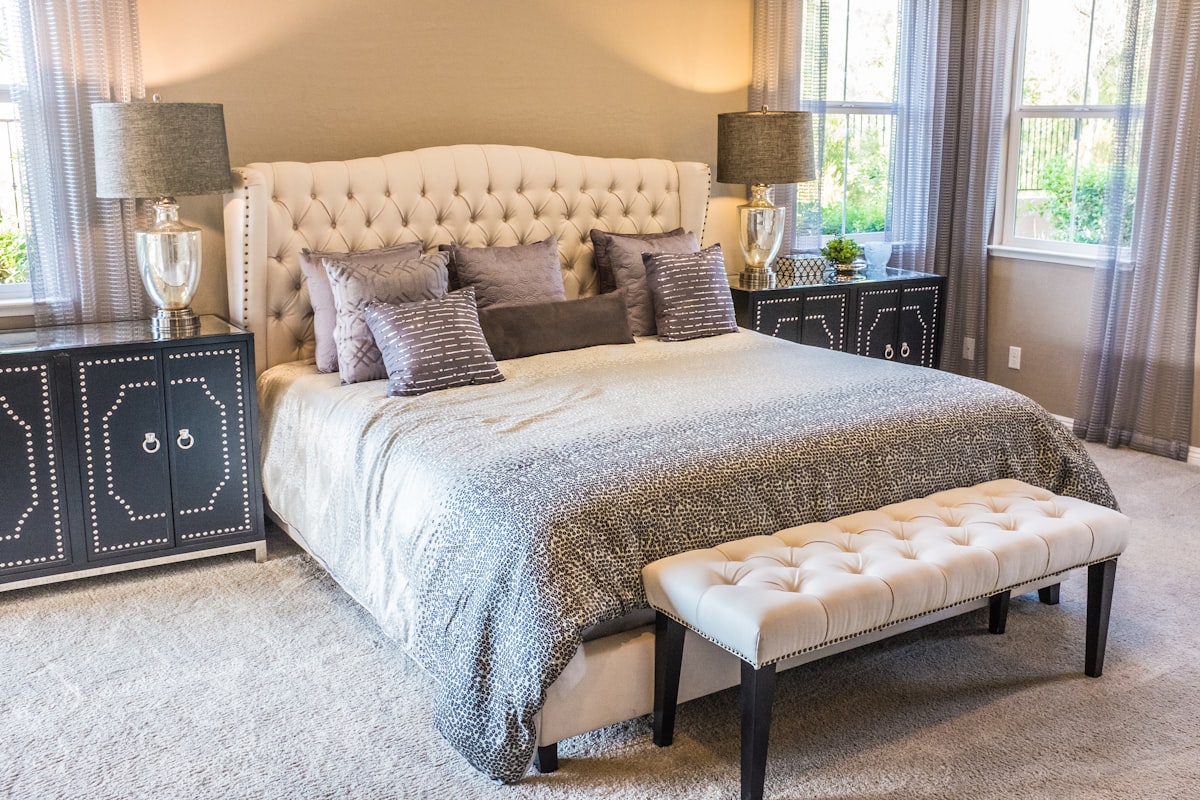 King-Size Solid Wood Bed Frame (No Mattress)